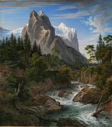 Wetterhorn med Reichenbachdalen